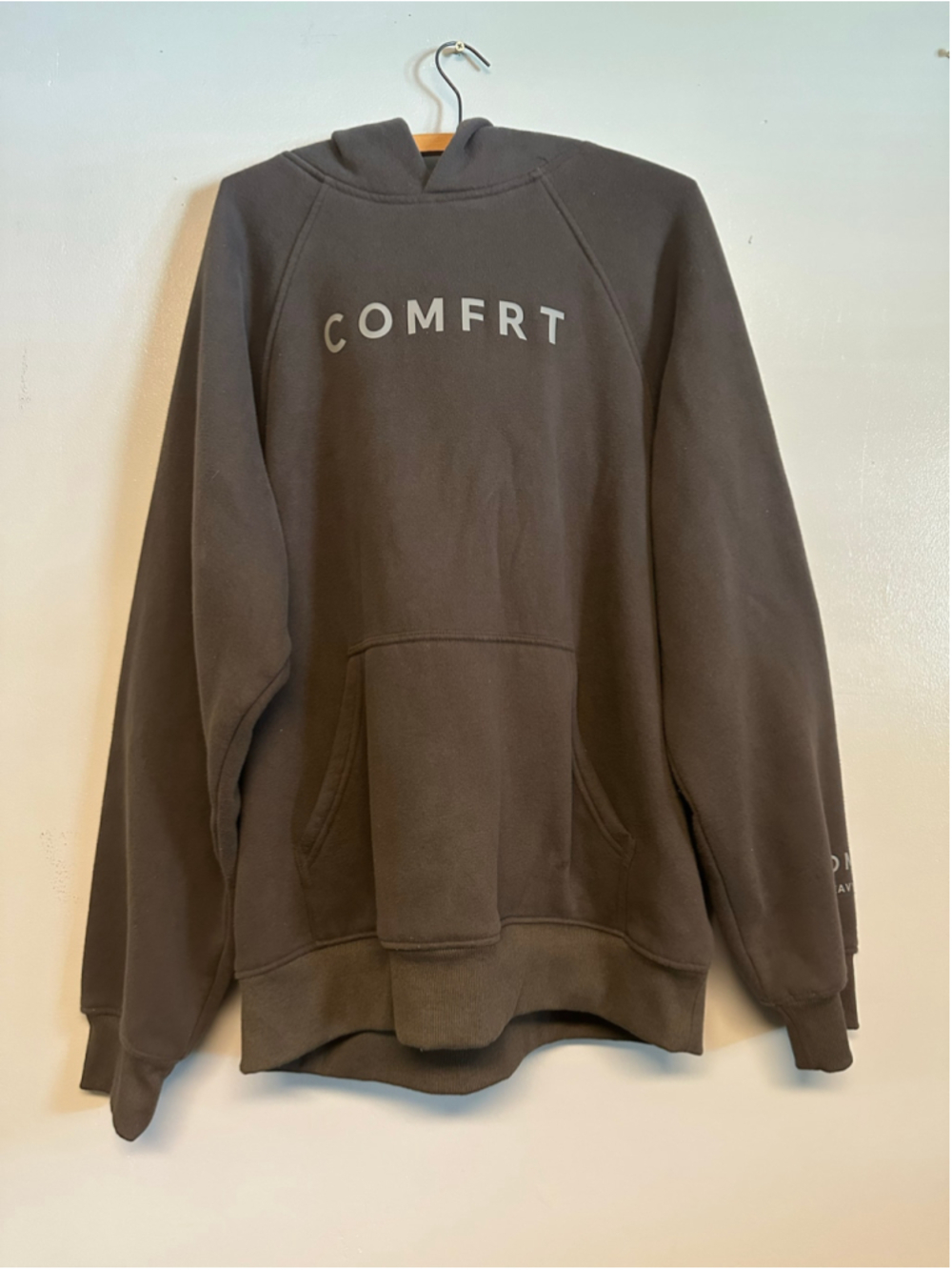 Comfrt Brown Heavyweight Hoodie Mens Size XL Soft Warm Comfy